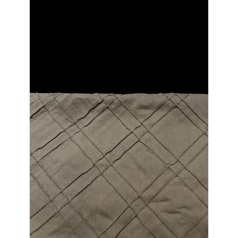 Quilt Craft Fabric Muslin Diagonal Pintuck Steel Gray 2 x 2 Squares 48 x 53 Grey